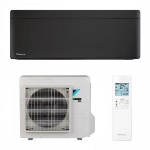 Aparat de aer conditionat tip split Daikin Stylish Negru Bluevolution FTXA35CB+RXA35A8 Inverter, R32, A+++, Design avangardist, WIFI inclus, 12000 BTU, Garanție 5 ani