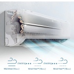 Aparat de aer conditionat Samsung Wind-Free Comfort, Clasa A++, Smart control Wi-Fi, Easy Filter Plus, R32, Alb, 9000 BTU 59