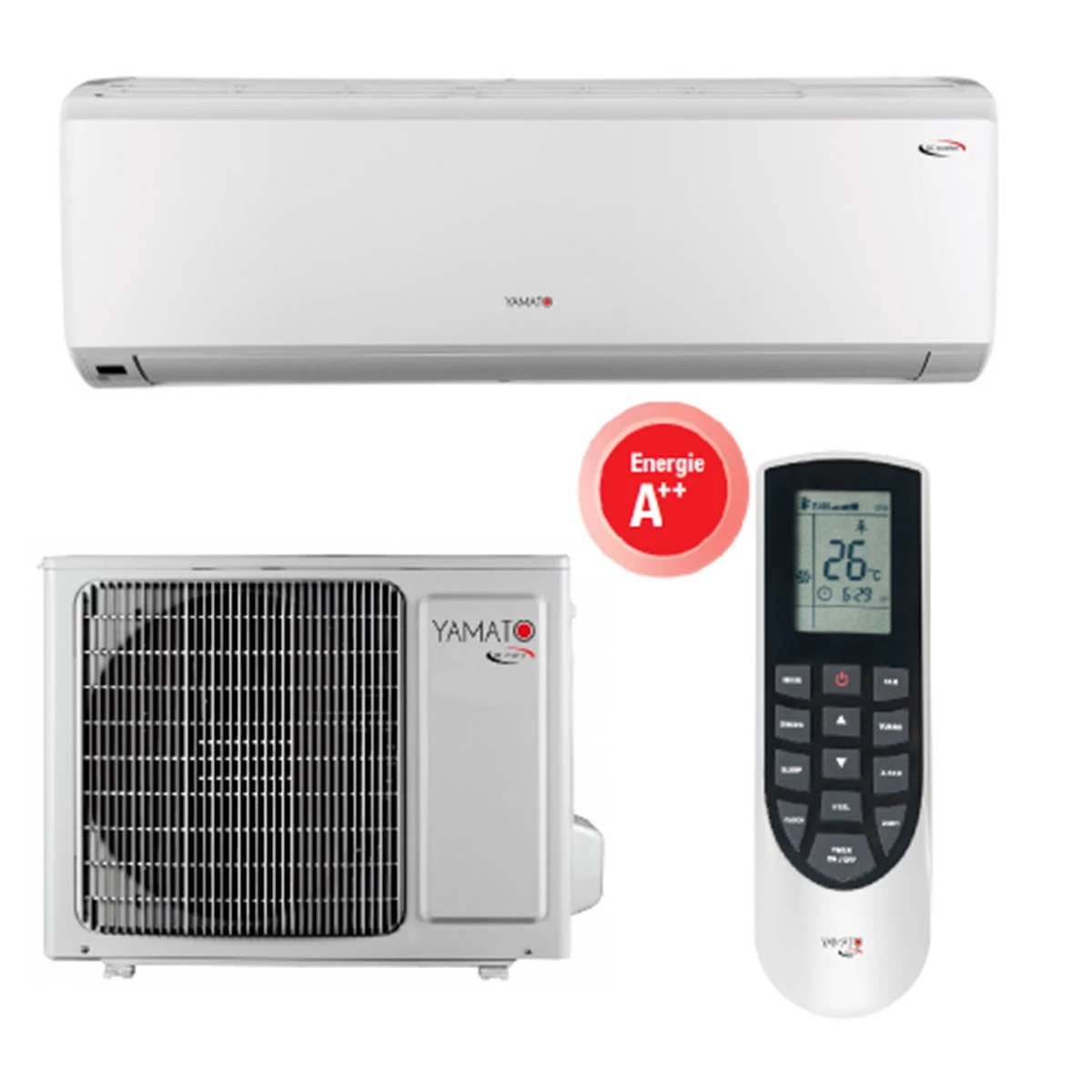 Aparat de aer conditionat tip split Yamato YW12IG Inverter 12000 BTU, A++, Alb, MONTAJ INCLUS, 12000 BTU, Alb 3
