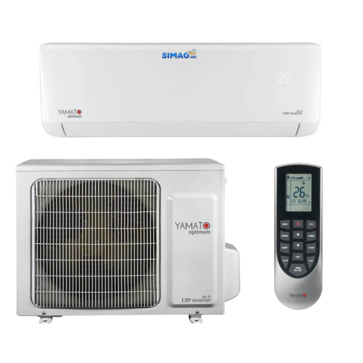 Aparat de aer conditionat tip split Yamato Optimum YW18IG6 Inverter 18.000 BTU, WiFi, A++, 18000 BTU, Kit montaj inlcus 3