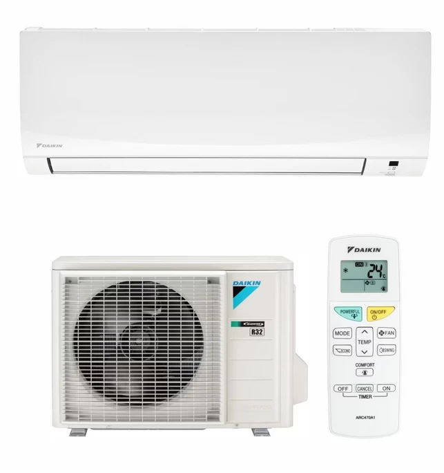Aparat de aer conditionat tip split Daikin Sensira Bluevolution FTXF71D-RXF71D -BRP069B45 24000 BTU Inverter, A++ Alb