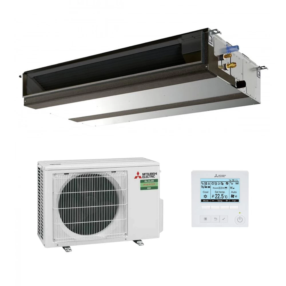 Aparat de aer conditionat tip duct Mitsubishi Electric PEAD-M140JA-PUZ-ZM140YKA-PAR-41MAA-J 46000 BTU SERIES P PEAD-M JA, trifazat cu telecomanda cu fir