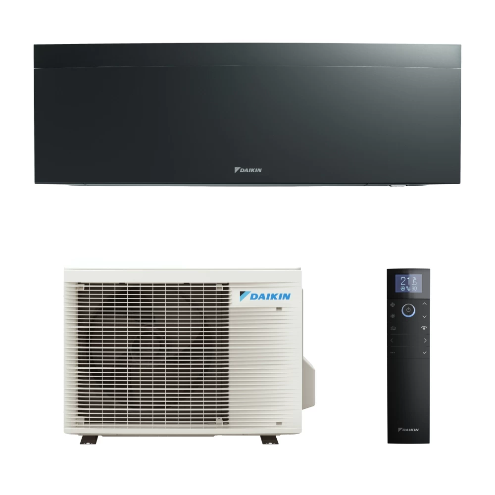 Aparat de aer conditionat tip split Daikin Emura Bluevolution FTXJ50AB9-RXJ50A9 Inverter, A+++, Wifi inclus, 18000 BTU, Negru, Garanție 5 ani