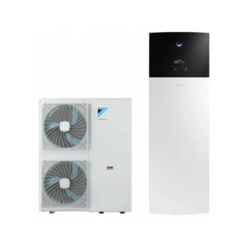 Pompa de caldura pentru incalzire si apa calda menajera Daikin Altherma 3 HF 16kW  EAVH16S23D6VG – EPGA16DV cu rezervor de 230L si incalzitor de rezerva de 9kW
