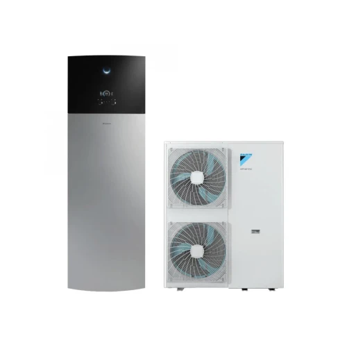 Pompa de caldura pentru incalzire si apa calda menajera Daikin Altherma 3 HF 11kW EAVH16S18D9WG – EPGA11DV cu rezervor de 180L si incalzitor de rezerva de 9kW